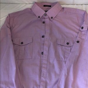 Express Modern Fit Button Down Shirt